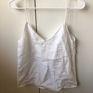White Linen Tank